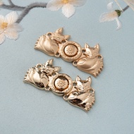 Haoni Child Mother Button Pants Waist Button Trousers Waist Loose to Small Jeans Adjustable Button F