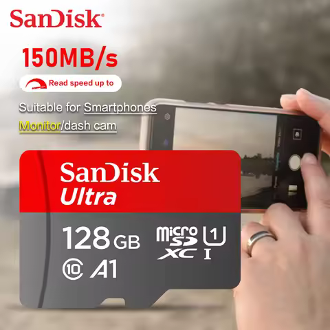 SanDisk Ultra A1 C10 UHS-I Class10 Micro SD TF Flash Memory Card 32GB 64GB 128GB 256GB 512GB 1TB 140