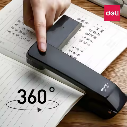 Manual Desktop Stapler That Rotates 360 Degrees, for Multifunctional Use in Business Offices. It Can
