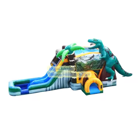 Giant water slide combo sale 3in1 inflatable Bouncer Slide Combo 9x4x4 meters 30x13x13 feet