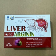 Viên uống GIẢI ĐỘC GAN LIVER ARGININ cà gai leo - Giúp bảo vệ gan mát gan hạ men gan - Hộp 60 viên