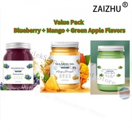 LOCAL FAST SHIPPING Value Pack Blueberry + Mango + Green Apple Flavors    Sea Moss Gel, 16OZ Raw Fla