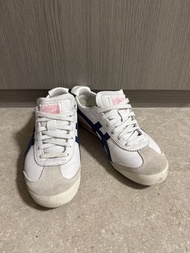 Onitsuka Tiger 白色藍條紋波鞋