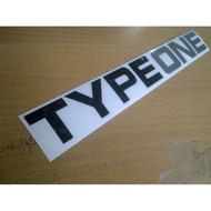 JDM LONG TYPEONE STICKER