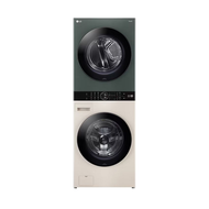 (จัดส่งฟรีพร้อมติดตั้ง) LG ตู้ซักผ้าและอบผ้าฝาหน้า WashTower ซัก 21 กก./อบ 16 กก. รุ่น WT2116SHEG