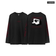 Yuedpao Oversized Long Sleeve Analog Footprint Collection เสื้อยืดแขนยาว ผ้าหนาทรงสวย ยับยาก รีดง่าย