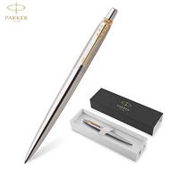 Parker ปากกาลูกลื่น ขนาด 0.7mm หมึกสีดำ Jotter Core Chrome Color Trim Ballpoint Pen Black Ink