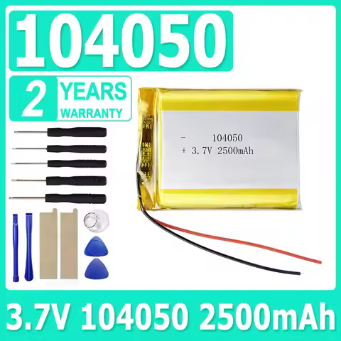 3.7V Brand-New 2500mAh Replace Battery 104050 Lithium Polymer Battery Li-Po li ion Lipo cells For GP