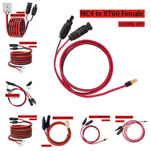 Solar PV Connector Series 2 Extension Cable Splitter Adapt To DC7909/8820 XT90/XT60 Male and Female 