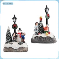 [mojotorw7] Christmas Scene Village Houses Modern Indoor Outdoor Resin Christmas Village