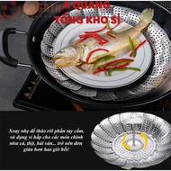 High-quality stainless steel steaming basket, multi-purpose steaming rack, expandable or shrink as d