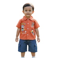 KEMEJA WAKAKO_STORE.ID SHIRT SET (LOOK AT ME) FOR BOYS AGED 6 MONTHS - 4 YEARS