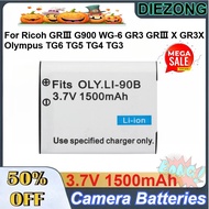 2 pcs DB-110 3.7V 1500mAh Battery for Ricoh GRⅢ G900 WG-6 GR3 GRⅢ X GR3X Olympus TG6 TG5 TG4 TG3 TG2