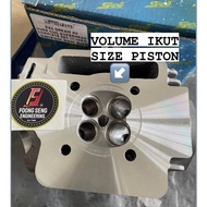 🔥<< CNC >> EX5 DREAM W100 CLASS SWIPOH CNC SUPERHEAD 17/19 4 Valve Head BLOCK Set 53mm 54mm 55mm 56m