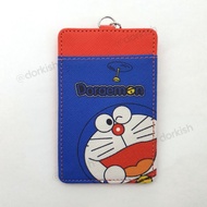 Cute Winking Doraemon Ezlink Card Holder With Keyring