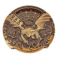 New Metal Turntable Seven-in-One Decompression Dice trpg Dungeons and Dragons Cthulhu Board Game Dic