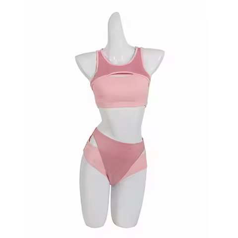 High Quality Three Color Polyester Female Training Workout Set Ladies High Waist Pants Dance Pole We