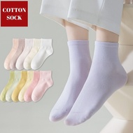 MATA KATUN Women's ankle socks Women's plain cotton socks above the ankle 11006