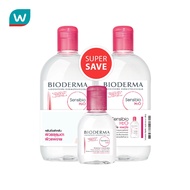 BIODERMA ไบโอเดอร์มา เซ็นซิบิโอ เอชทูโอ เมคอัพ รีมูฟเวอร์ คลีนซิ่ง วอเตอร์ แพ็ค 500 มล. X2 ฟรี 100 ม