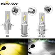 1pcs Motor Led P15D H4 BA20D High Brightness Hi/Low Motorcycle Headlight 12V-24V Lamp COB Bulb Motor