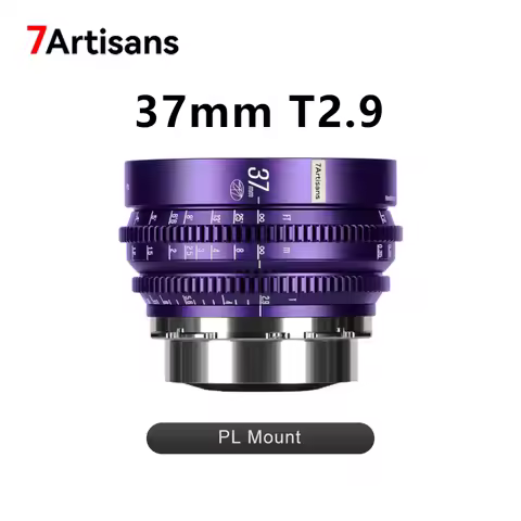 7artisans 37mm T2.9 Floral Bloom Series Full Frame Manual Prime Lens Art Cine Camera Lens for Photog
