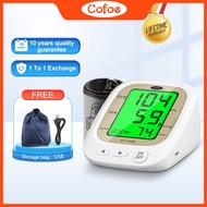 [English Broadcast]Cofoe USB Digital Automatic Blood Pressure Monitor Upper Arm Pulse BP Meter Heart Beat Rate LCD Sphygmomanometer