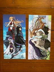 刀劍神域劇場版 無星夜的詠嘆調明信片兩張 SAO Sword Art Online Progressive