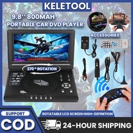 9.8 Inch Portable DVD Player  Home Car VCD CD HD DVD Player TV radio mini VCD Player game simulation