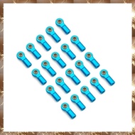 (O I Q B)20Pcs Metal M3 Tie Rod End Ball Joint Link Ball Head for 1/10 RC Car Crawler SCX10 Trx4 D90
