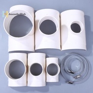<Hoembellish> PVC Open Tee Pipe Joint Repair Patch Drain Pipe Adapter Tube Connectors For Home Outdo