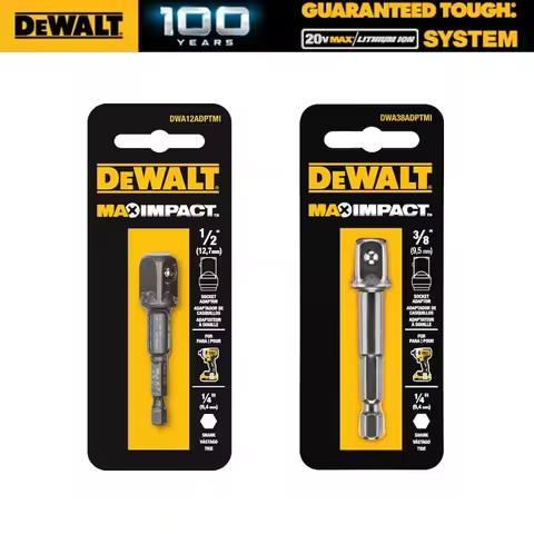 DEWALT MAX IMPACT™ 1/4" TO SQUARE 1/2" or 3/8" Impact Electric Driver ADAPTOR Driver Tool Accessorie