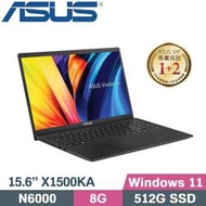 【光華小洪】ASUS 華碩 X1500KA-0441KN6000 搖滾黑(全新未拆) X1500KA X1500