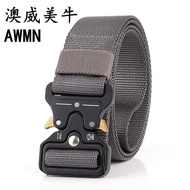3.8cmTactical Belt Men's Military Fans Tactical Belt Multi-Functional Nylon Outdoor Waist Belt Belt Quick Release