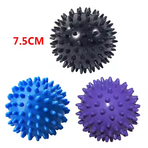 7.5CM Spiky Massage Balls Myofascial Release Ball For Feet Back Hands Spiked Massager Yoga Exercise 