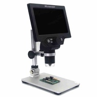 G1200 Digital Microscope 7 Inch Large Color Screen Base LCD Display 12MP 1-1200X Continuous Amplific