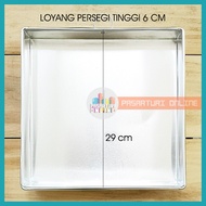 6cm Tall Square Pan Size 29x29cm Cake / Cake / Sponge Tart Mold