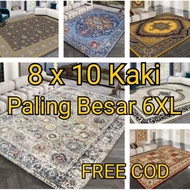 298-379 [NEW 1C] 3D 6XL Carpet Velvet 200cm x 300cm [8x10 ft] Muat dengan 14 Kerusi Meja Makan