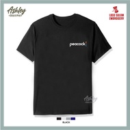 T Shirt Round Neck Cotton Peacock TV Online Movie Streaming Series Drama Anime Baju T-Shirt Lelaki L