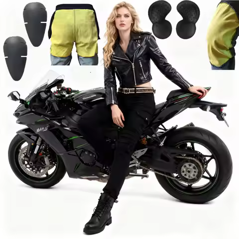 Aramid Motorcycle Pants Women Spring Autumn Protective Riding Jeans Motocross Abrasion Resistant