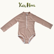 lullypop One-Piece Girl Swimwear in Sea Salt | UPF 50+ Swimsuit for Kid