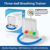 3 Balls Lung Exercise Device Breathing Trainer Portable Easy Use for Home Fitness Training