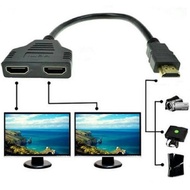 2 port HDMI splitter cable / 2 branch HDMI cable (1 input 2 output)