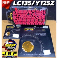 SPOKET SET JRP 415 PINK 132L SPOKET GOLD REAR 28T-42T FRONT SPOKET GOLD 14T/15T/16T SPOKET JRP GOLD 