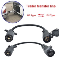 Good RV trailer plug adapter 7/13pin Eur socket convert to 7pin USA trailer plug trailer boat truck 