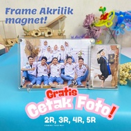 Acrylic Frame Photocard Frame Transparent Acrylic Frame 2R 3R 4R 5R 6R (FREE Stand)
