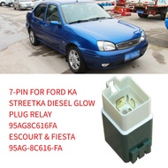 7-PIN FOR FORD KA STREETKA DIESEL GLOW PLUG RELAY 95AG8C616FA ESCOURT & FIESTA 95AG-8C616-FA