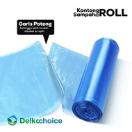 Idep - Kantong Plastik Sampah Roll Biru Jumbo Trash Bag Delkochoice