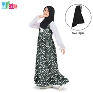 Ulikids Baju Gamis Mewah Anak Perempuan Model Korea Terbaru Lebaran 2023 Usia 4 – 12 Tahun Kekinian 