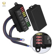 12V Fuse Relay Box Pre-Wired Fuse and Relay Box 4 Relays 12 Way ATC/ATO Fuses