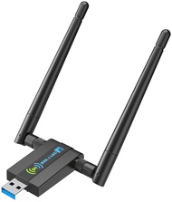 Wireless USB WiFi Adapter for PC - 1300Mbps 5G/2.4G Dual Band 5dBi High-gain Antennas WiFi Adapter f